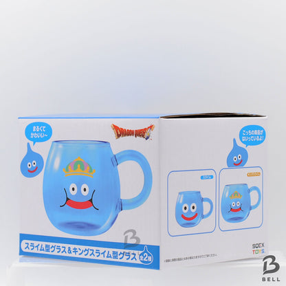 Dragon Quest King slime Glass AM Japan Game sealed New Blue 2.6in Square Enix