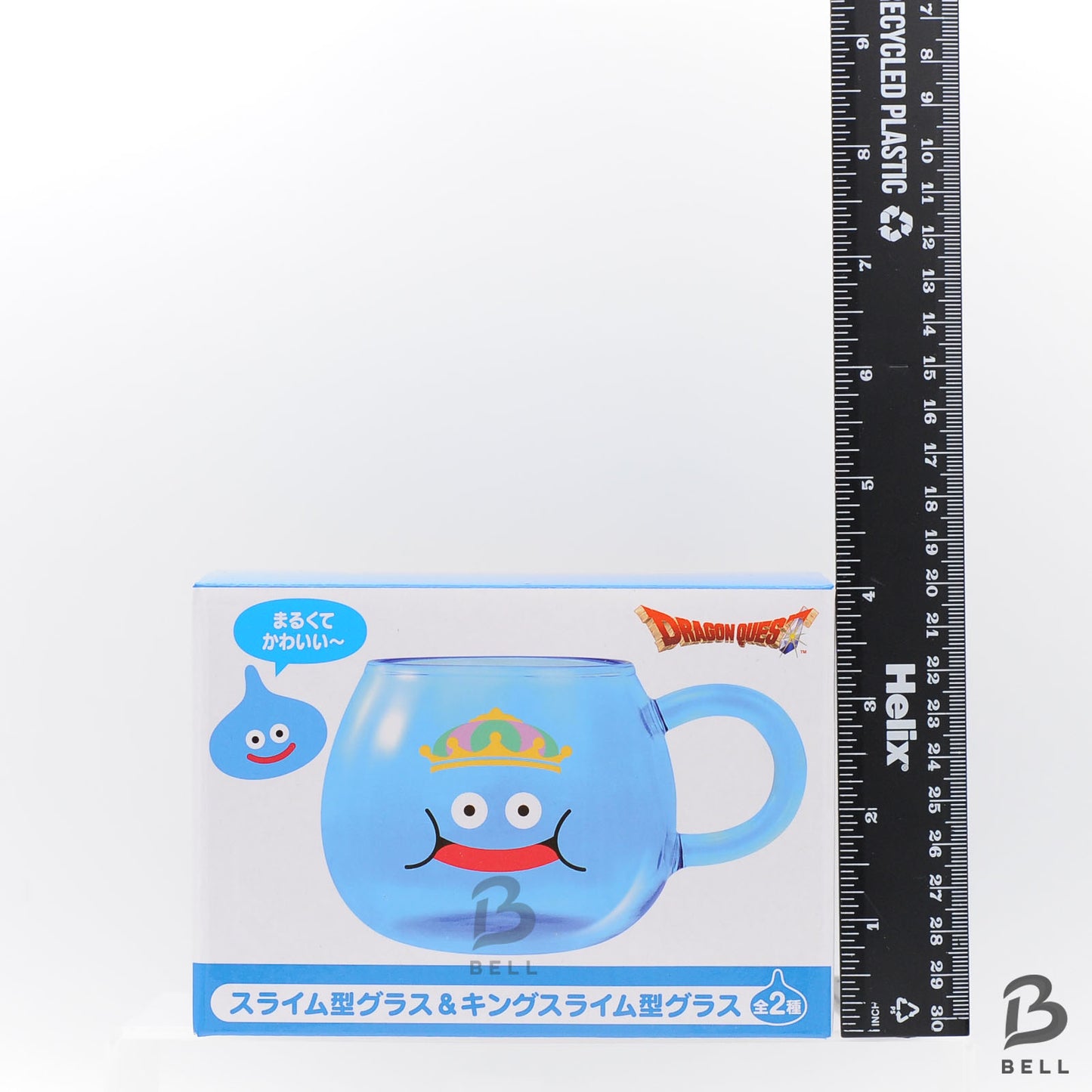 Dragon Quest King slime Glass AM Japan Game sealed New Blue 2.6in Square Enix