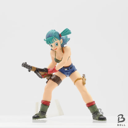 Dragon Ball Z Bulma Anime figure Japan Gashaopn with a capsule and sticker New