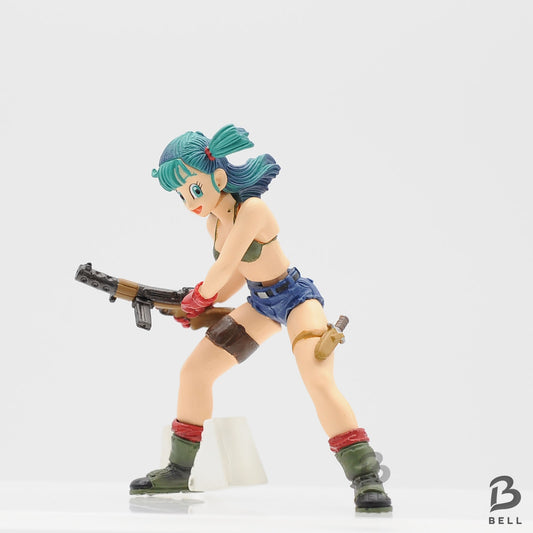 Dragon Ball Z Bulma Anime figure Japan Gashaopn with a capsule and sticker New