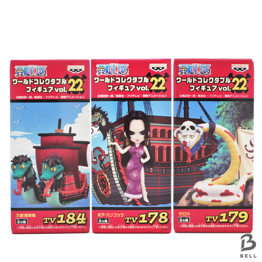 One Piece Boa Hancock Salome Kuja Pirate Ship Display Set Vol 22 WCF Figure jp
