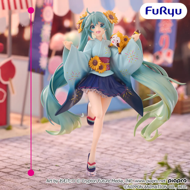 Hatsune Miku x Rascal Special Figure Summer Festival FuRyu Anime Toy Japan New