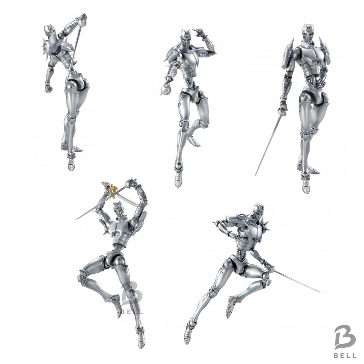 JoJo Bizarre Adventure Super Action Statue Silver Chariots First Edition Japan
