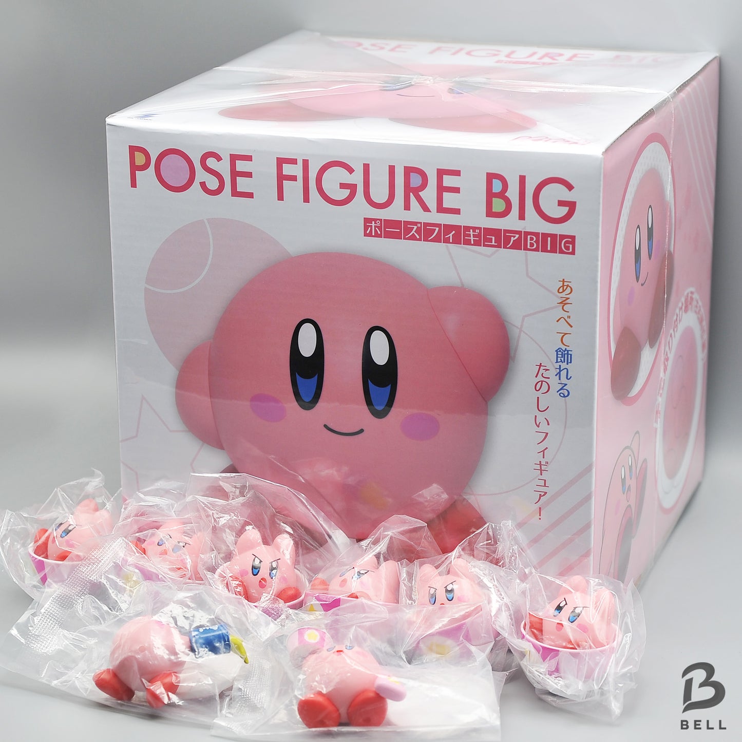 Kirby Pose Figure BIG 9PCS Set Figure Lot Japan Prize Mascot Pink Bulk JP GAME