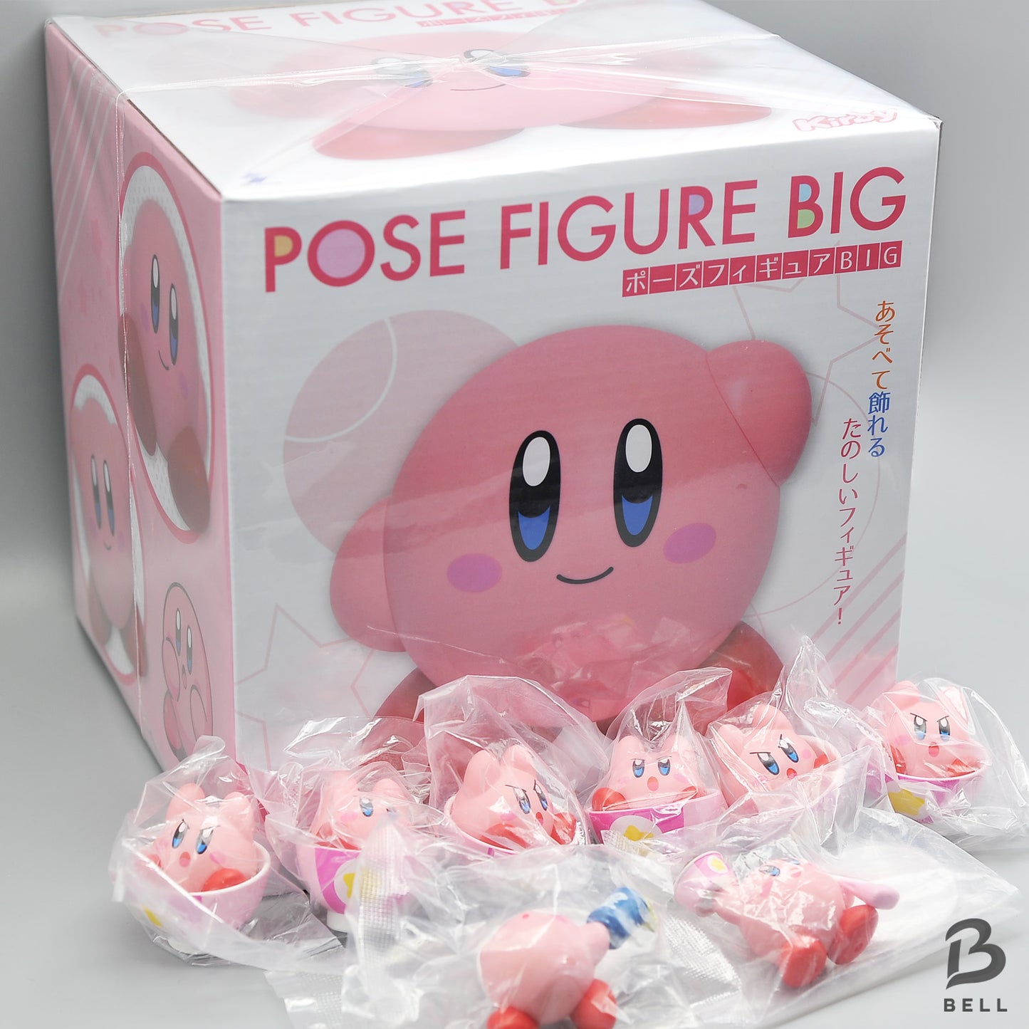 Kirby Pose Figure BIG 9PCS Set Figure Lot Japan Prize Mascot Pink Bulk JP GAME