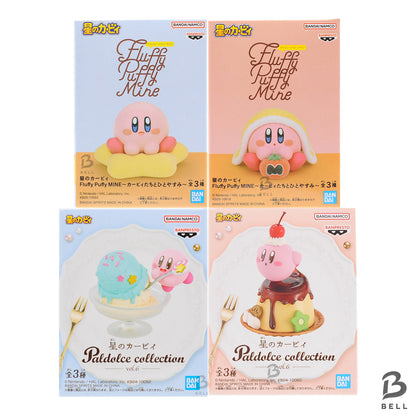 Kirby of the Stars Kirby Figure Paldolce collection Fluffy Puffy set of 4 Game