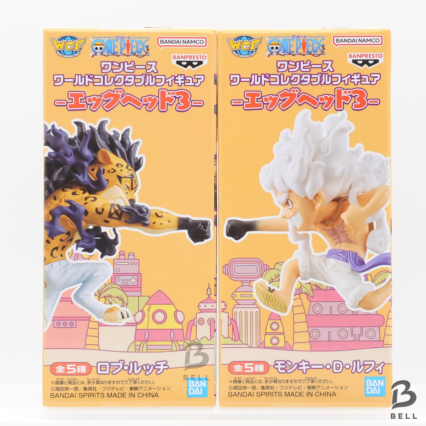 One Piece WCF lot World Collectable Figure Egg Head 3 Luffy & Lucci Set of 2 New