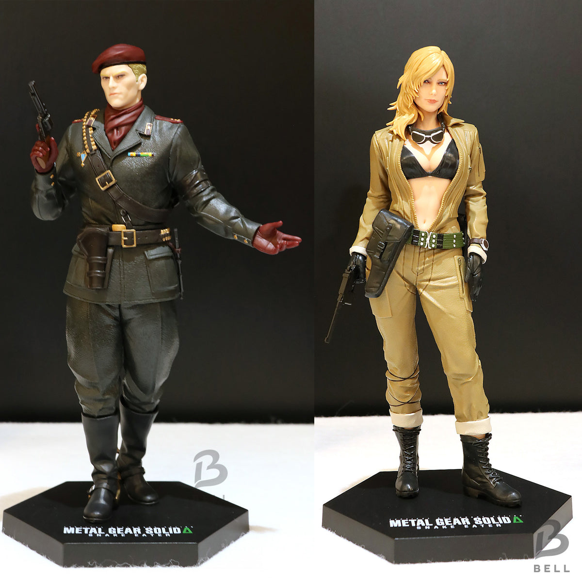Metal Gear Solid Delta: Snake Eater Figure Collection Ocelot Eva Set of 2 JAPAN