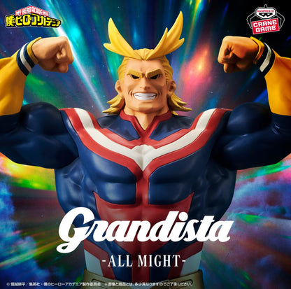 My Hero Academia All Might Grandista Banpresto Figure From Japan Sealed