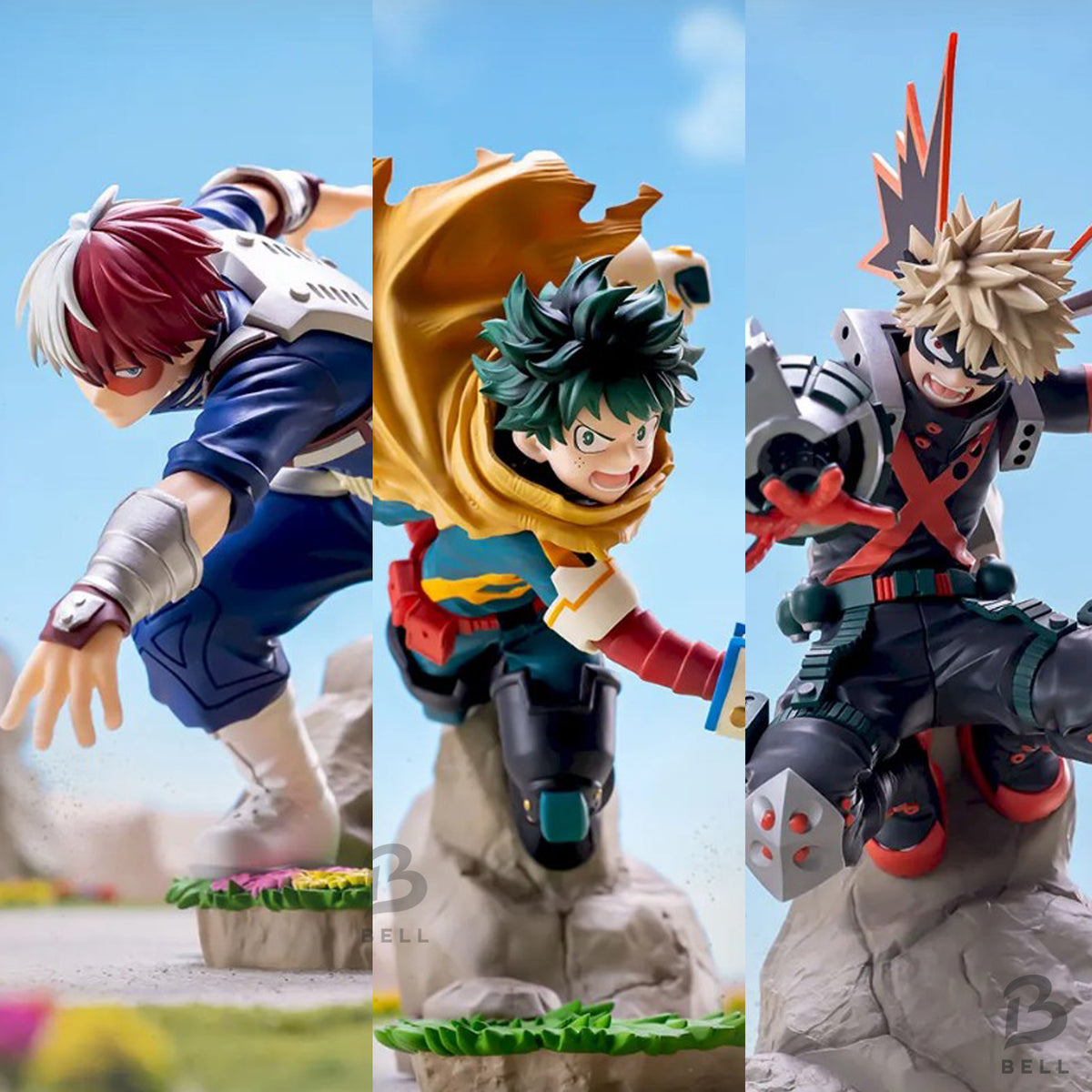 My Hero Academia The Movie You're Next XrossLink Figure Set Deku Bakugo Todoroki