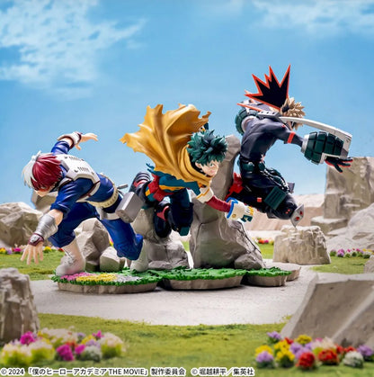 My Hero Academia The Movie You're Next XrossLink Figure Set Deku Bakugo Todoroki