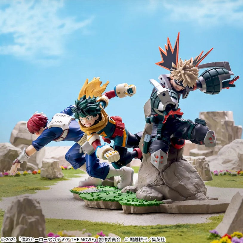 My Hero Academia The Movie You're Next XrossLink Figure Set Deku Bakugo Todoroki
