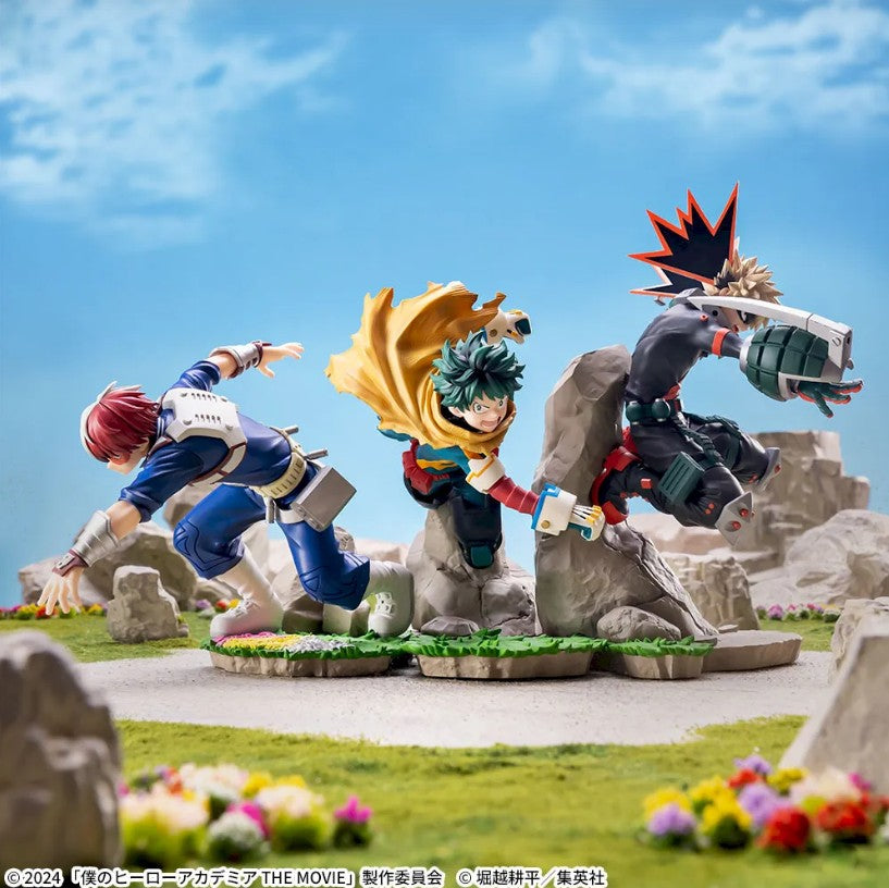 My Hero Academia The Movie You're Next XrossLink Figure Set Deku Bakugo Todoroki
