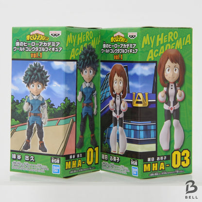 My Hero Academia figure lot World Collectible Izuku Midoriya Ochaco Uraraka WCF