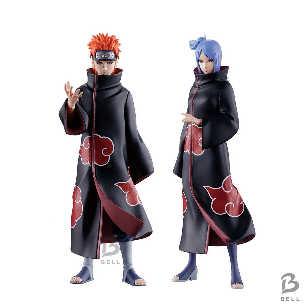 NARUTO Shippuden Figuno Pain Konan Akatsuki Banpresto Figure Set of 2 Japan New