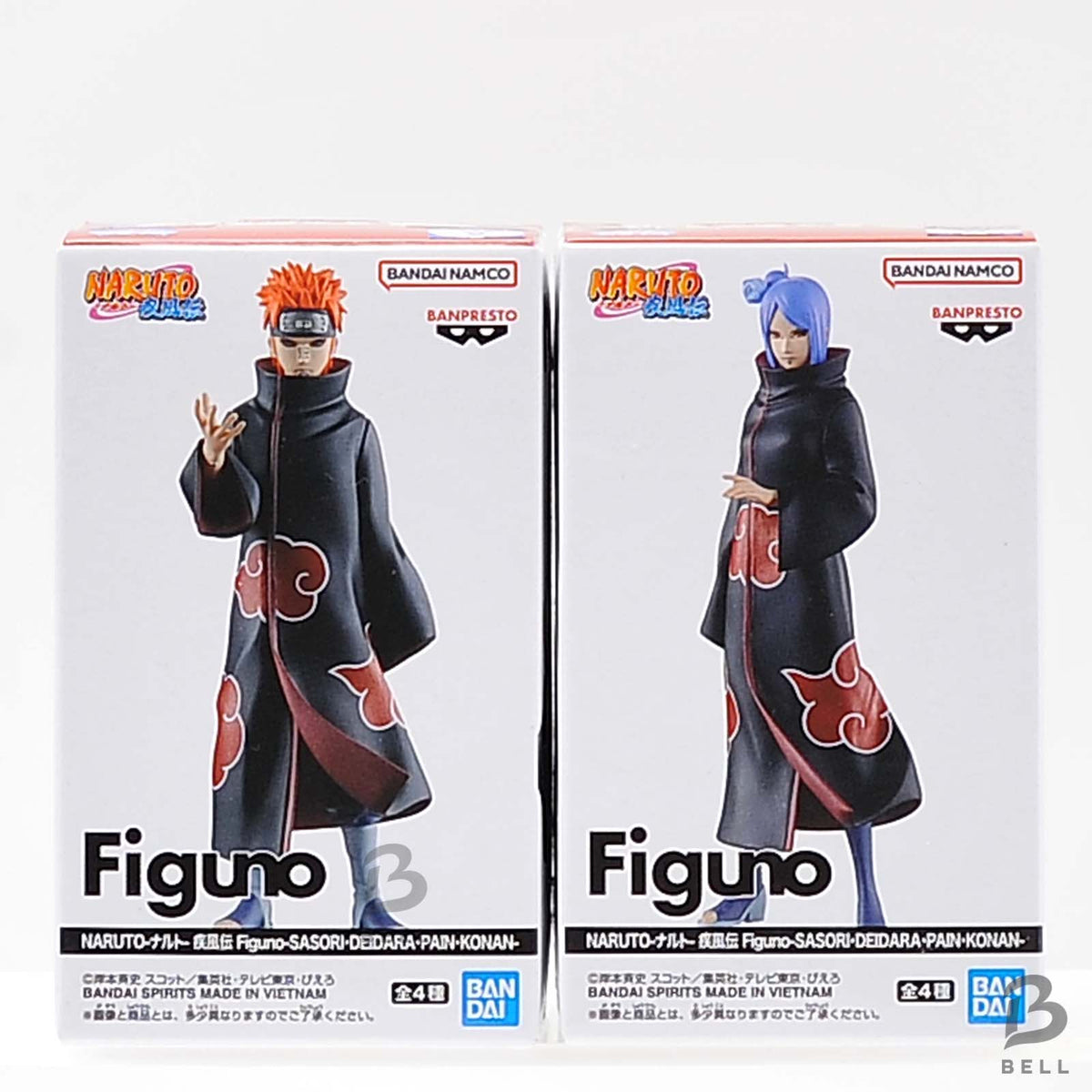 NARUTO Shippuden Figuno Pain Konan Akatsuki Banpresto Figure Set of 2 Japan New