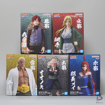 NARUTO Shippuden Five Kage Gaara Tsunade Onoki Mei Ay Figure Banpresto Set New