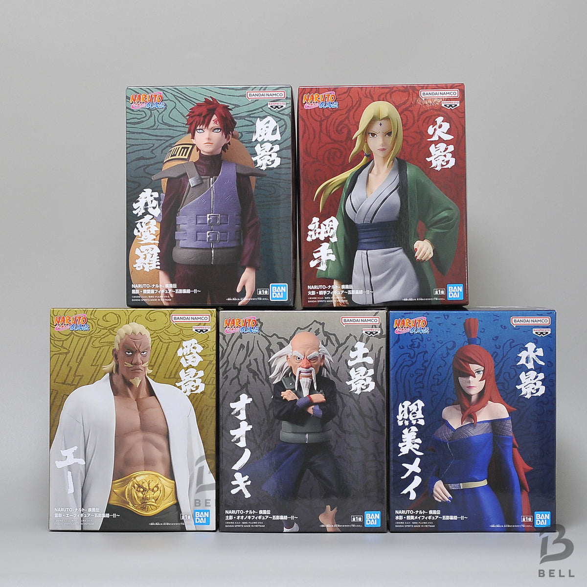 NARUTO Shippuden Five Kage Gaara Tsunade Onoki Mei Ay Figure Banpresto Set New