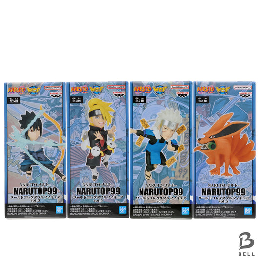 Banpresto NARUTO WCF Narutop99 Vol.5 Sasuke Deidara Tobirama Kurama Set Japan