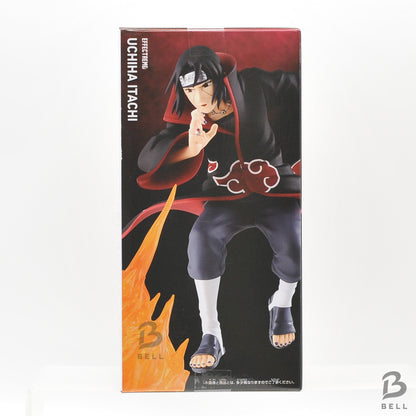 Side panel of the EFFECTREME Uchiha Itachi II box showing a close-up of Itachi forming a hand sign