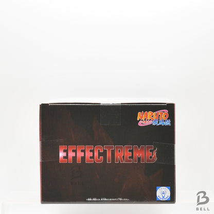 Top of the Naruto Shippuden EFFECTREME Uchiha Itachi II box with series logo and sticker