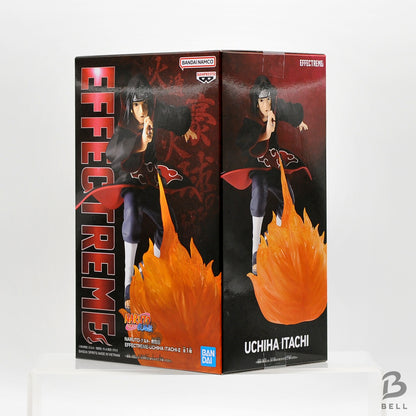 Angled front and side view of the Banpresto Naruto Shippuden EFFECTREME Uchiha Itachi II box