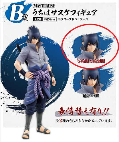 BANDAI NARUTO Shippuden Ichiban Kuji Figure MASTERLISE Uchiha Sasuke NEW red eye