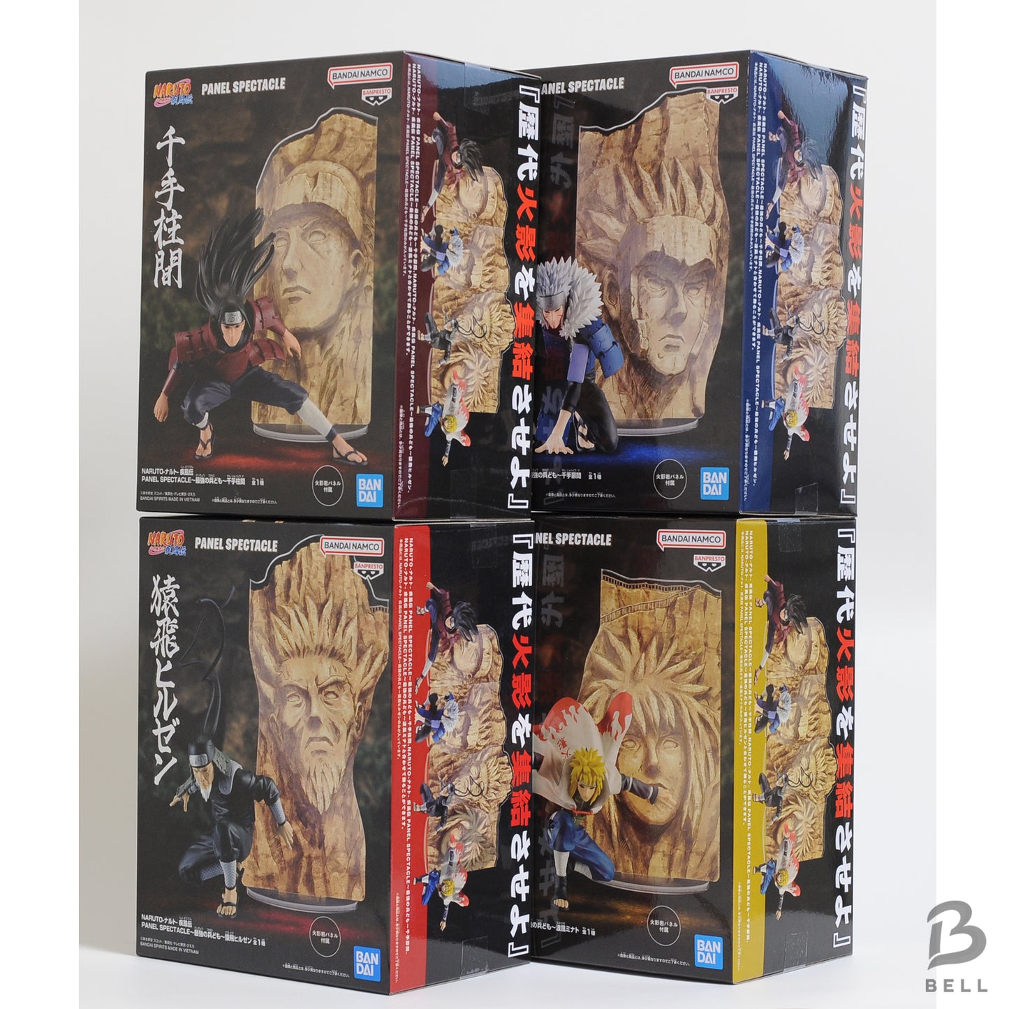 NARUTO PANEL SPECTACLE Hashirama/Tobirama/Hashirama/Hiruzen/ Minato  Set of 4