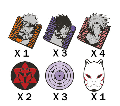 Wholesale NARUTO Ichiban Kuji MASTERLISE Prize Rubber Coaster Set of 14 sealed