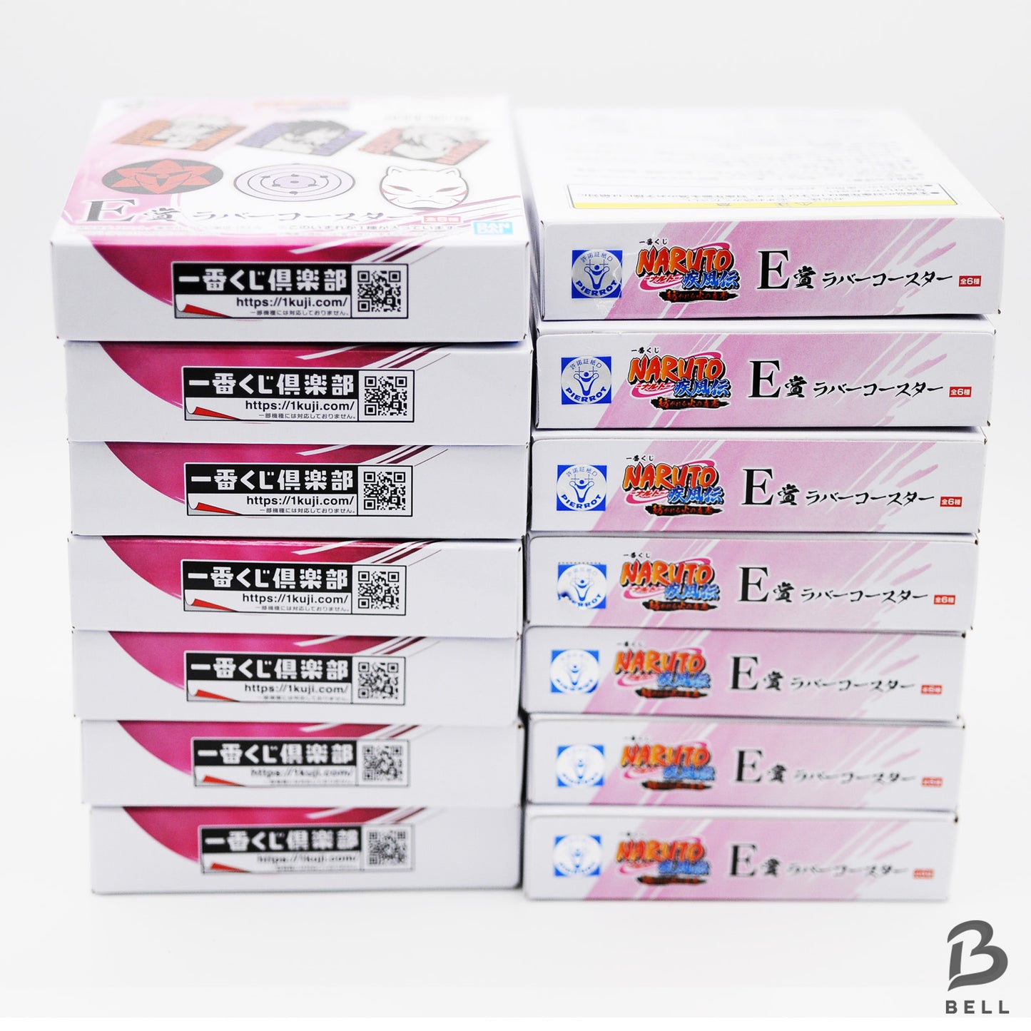 Wholesale NARUTO Ichiban Kuji MASTERLISE Prize Rubber Coaster Set of 14 sealed