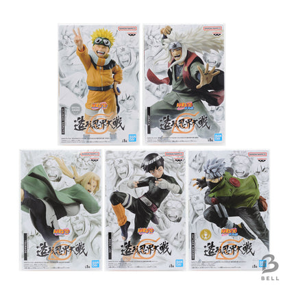 NARUTO Shippuden COLOSSEUM Sculpted Ninja World War SET OF 5 Japan anime sealed
