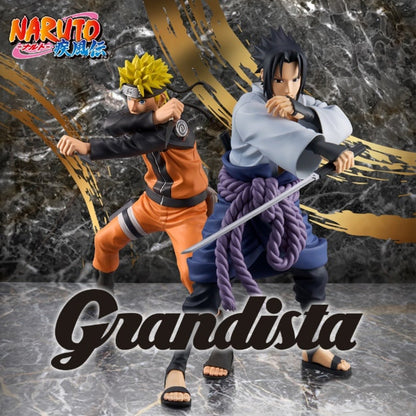 Naruto Shippuden Naruto Sasuke Grandista Figure Set of 2 BANPREST Japan Anime
