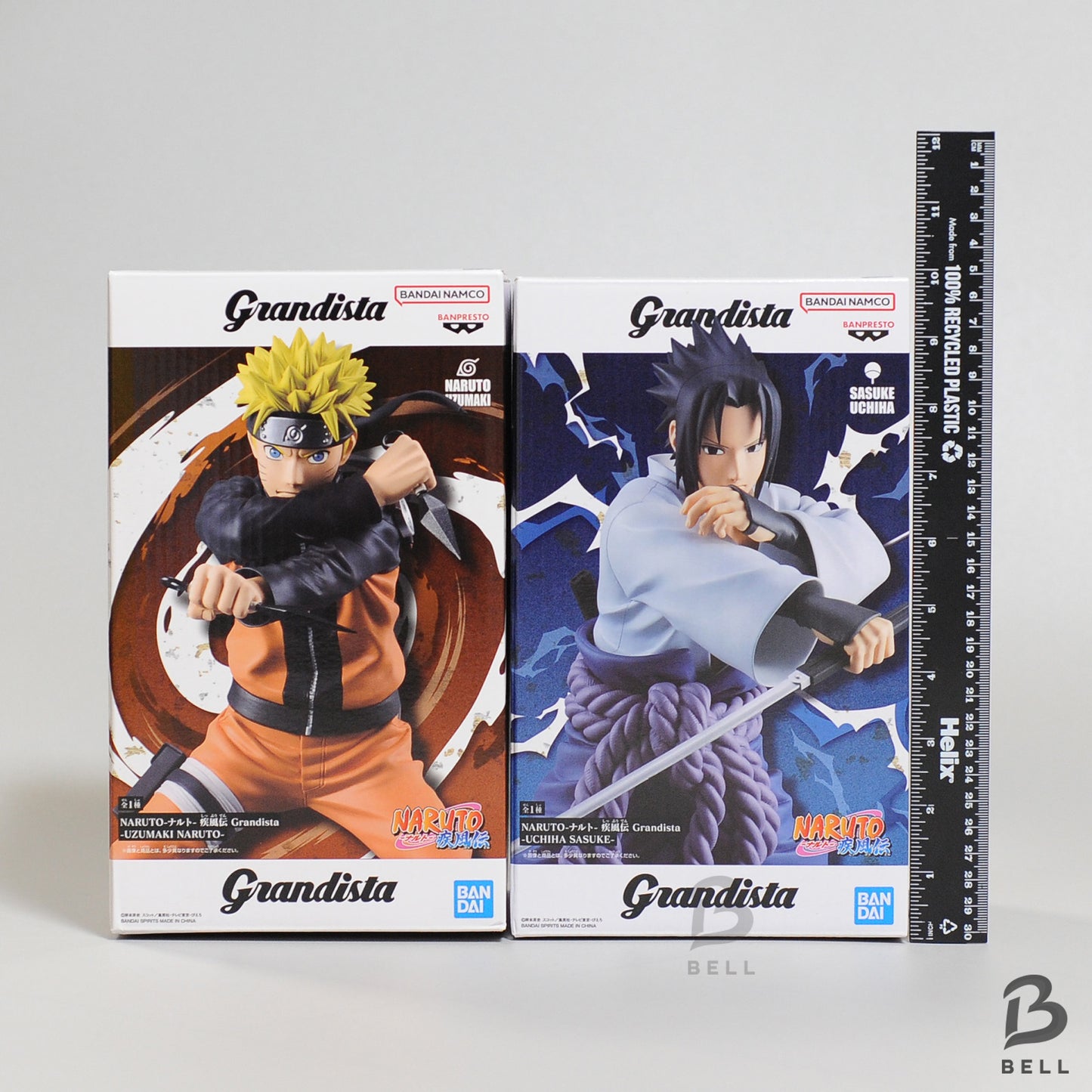 Naruto Shippuden Naruto Sasuke Grandista Figure Set of 2 BANPREST Japan Anime
