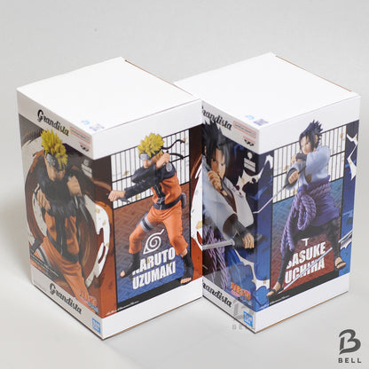 Naruto Shippuden Naruto Sasuke Grandista Figure Set of 2 BANPREST Japan Anime