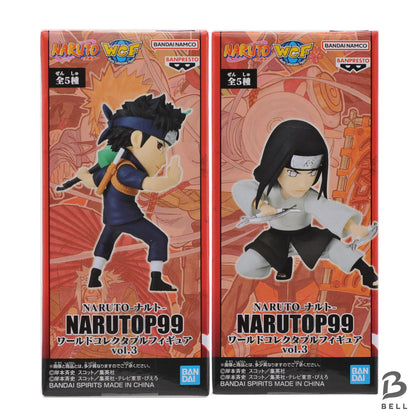 Naruto WCF Shisui Uchiha & Neji Hyuga 2 Figure Set Genius Ninja Bundle Banpresto