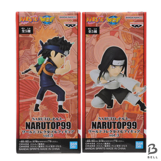 Naruto WCF Shisui Uchiha & Neji Hyuga 2 Figure Set Genius Ninja Bundle Banpresto
