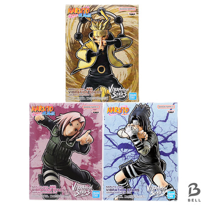 Naruto Shippuden Team 7 Figure Lot 3 Naruto Sasuke Sakura Vibration Stars japan