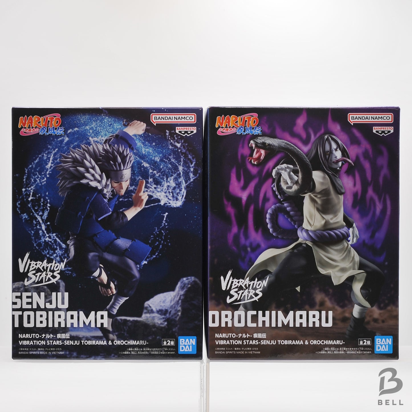 Naruto Shippuden Vibration Stars Senju Tobirama & Orochimaru Figure Set Japan