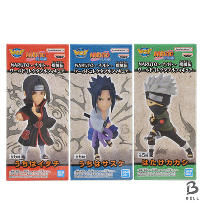 Naruto Shippuden Itachi Sasuke Kakashi 3 Figure Set Uchiha Collection Banpresto