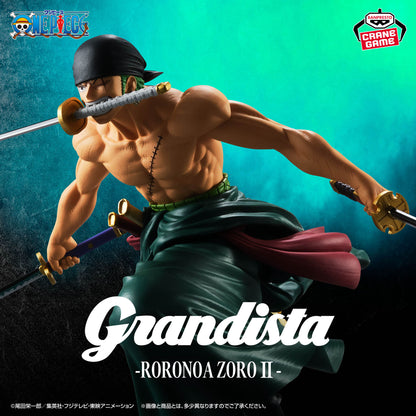 ONE PIECE Grandista RORONOA ZORO II Figure BANPRESTO Anime Official Japan New