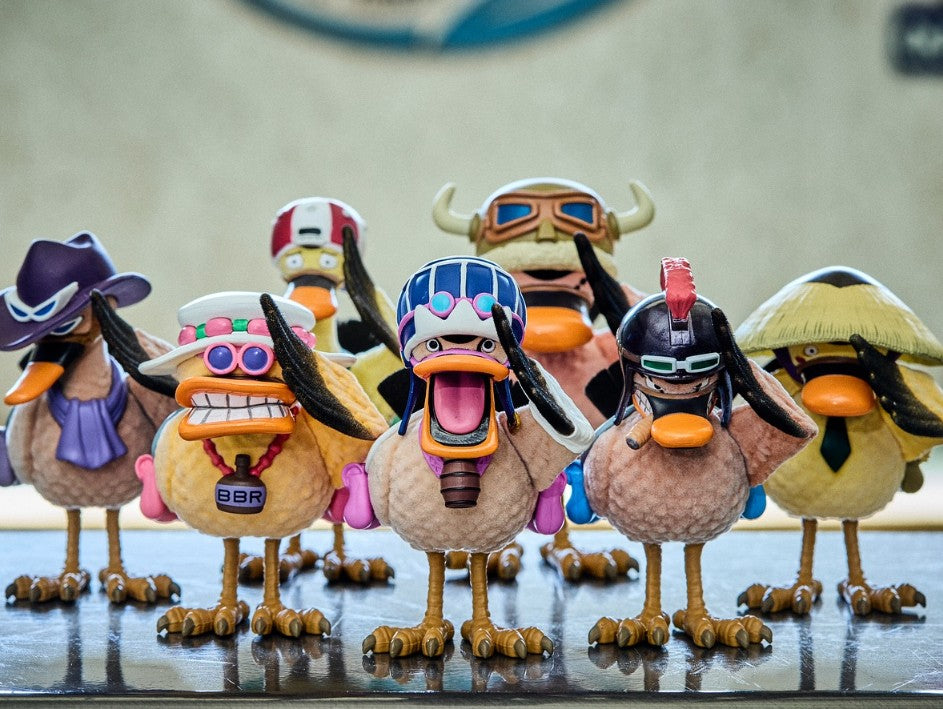 ONE PIECE RofJ Super Alabasta Spotbilled Duck Troop Flock Toy Figure Full Set 9