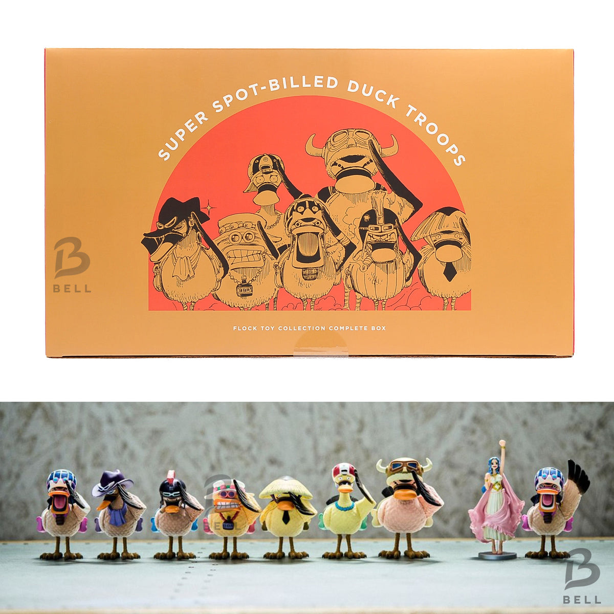 ONE PIECE RofJ Super Alabasta Spotbilled Duck Troop Flock Toy Figure Full Set 9