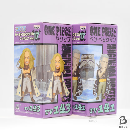ONE PIECE WCF Vol.17 Yasopp & Benn Beckman Figure Set Red Hair Pirates Japan new