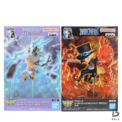 ONE PIECE WCF Brothers Set Luffy Gear5 & Sabo Fire Fist Figure World Collectable