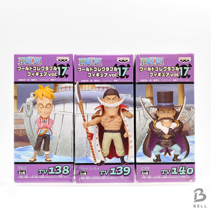 ONE PIECE WCF Whitebeard Pirates 3 Figure Set Marco Edward Newgate Vista Japan