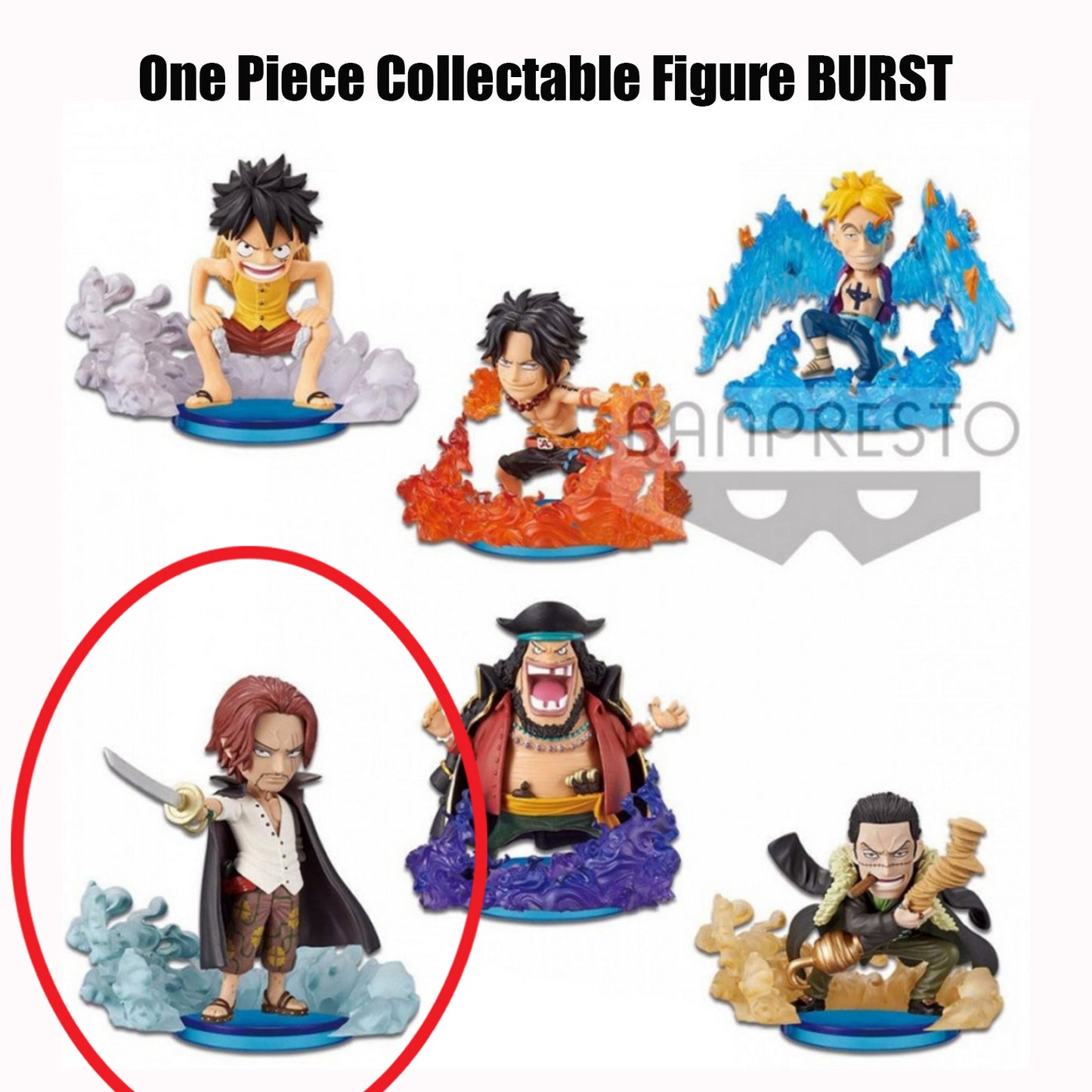 ONE PIECE WCF Shanks World Collectable Figure Burst Japan Anime Banprest BANDAI