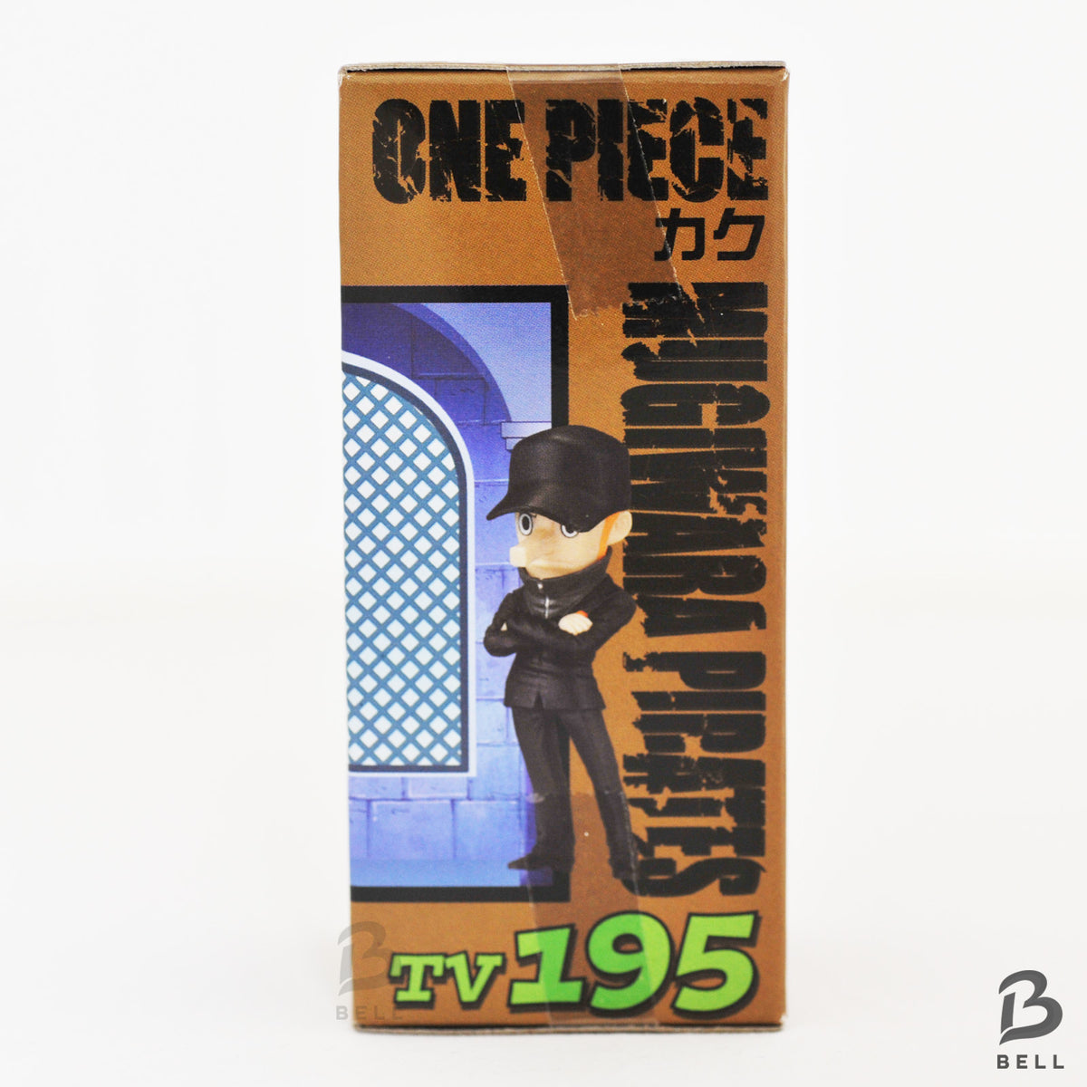 Side of the ONE PIECE Kaku WCF TV195 box with character artwork and name