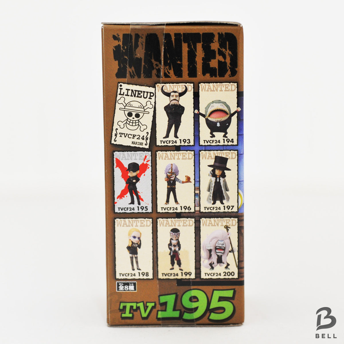 Side of the Kaku WCF TV195 box showing the ONE PIECE Vol. 24 character lineup