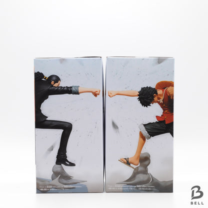 One Piece figure lot Monkey D Luffy & Rob Lucci - Senkou Zekkei Japan set of 2