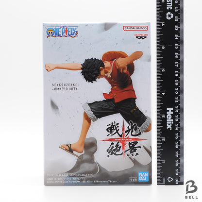 One Piece figure lot Monkey D Luffy & Rob Lucci - Senkou Zekkei Japan set of 2